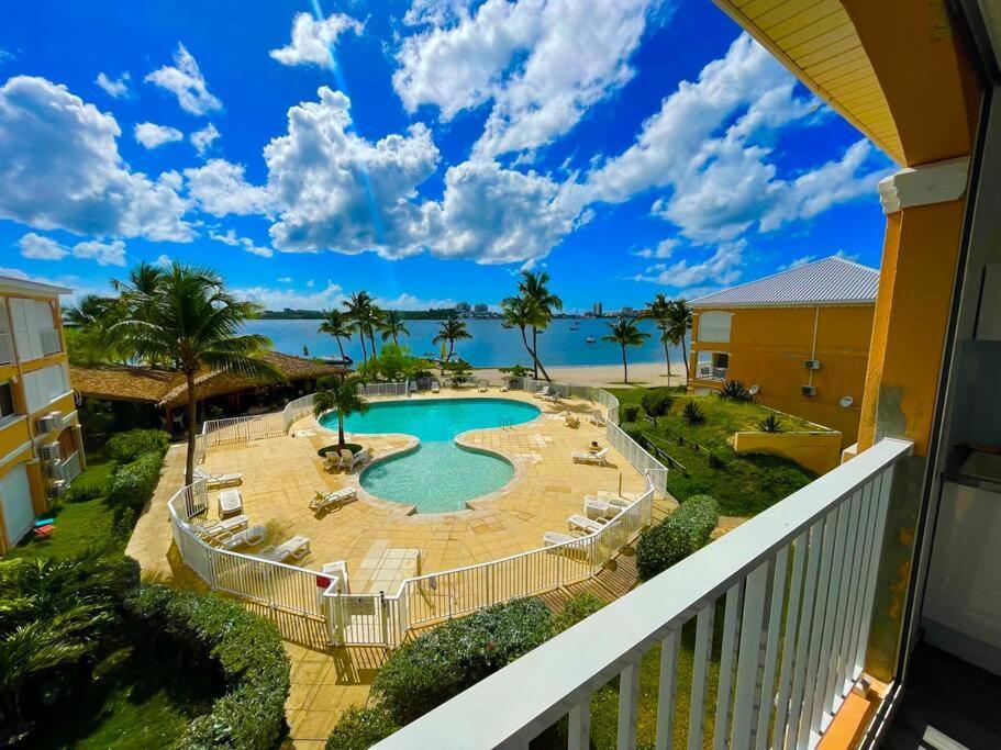Superbe Studio Lumineux, Vue Sur Piscine Et Mer Baie Nettle Esterno foto