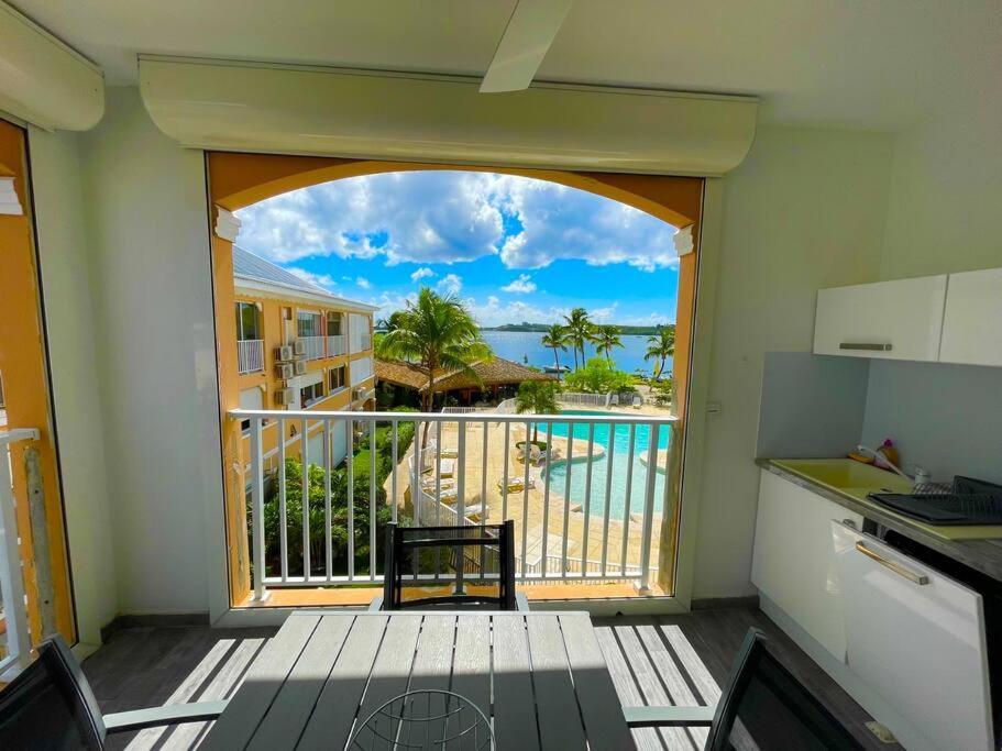 Superbe Studio Lumineux, Vue Sur Piscine Et Mer Baie Nettle Esterno foto